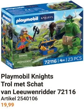 Aanbieding: Knights Trol met Schat van Leeuwenridder 72116