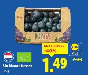 Aanbieding: Bio blauwe bessen
