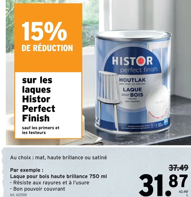 Offre: Laque pour bois haute brillance