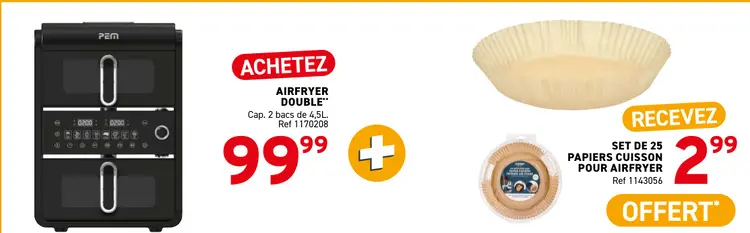 Offre: Airfryer double