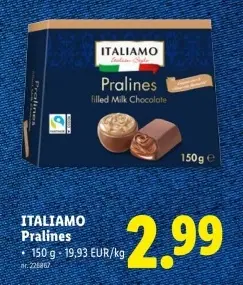 Promotie: ITALIAMO Pralines