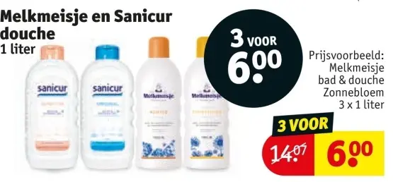 Aanbieding: Melkmeisje en Sanicur douche