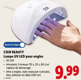 Offre: Lampe UV LED pour ongles