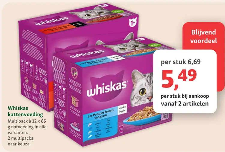 Aanbieding: Whiskas kattenvoeding