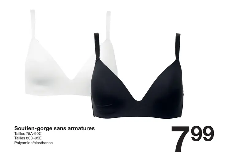 Offre: Soutien-gorge sans armatures