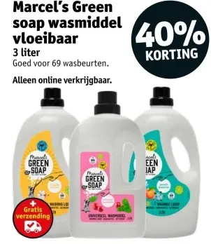 Aanbieding: Marcel's Green soap wasmiddel vloeibaar