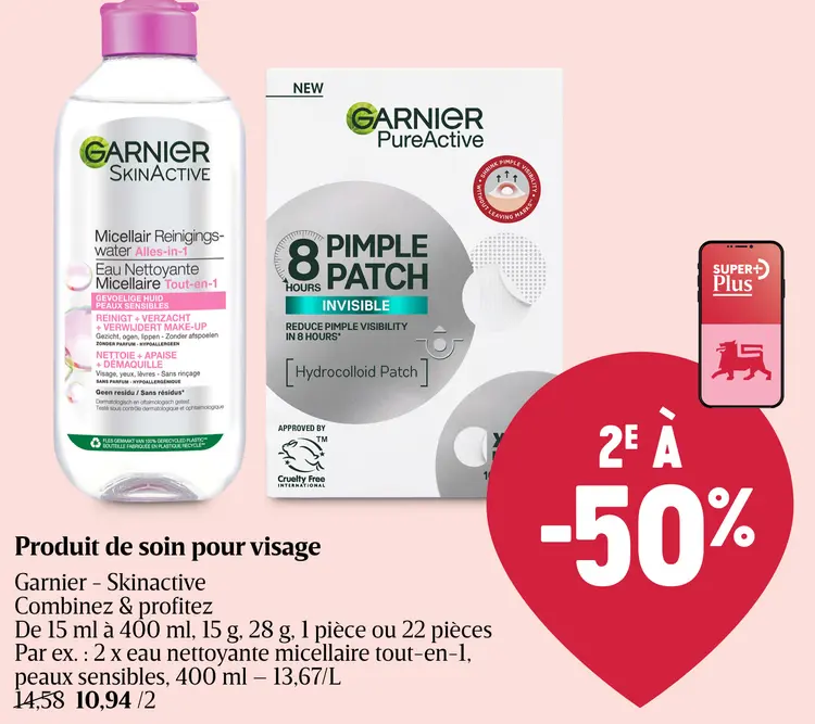 Offre: Produit de soin pour visage