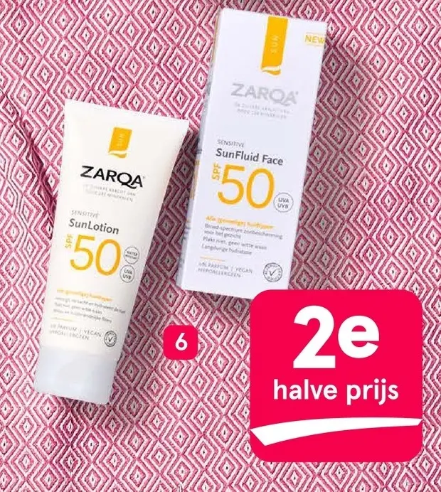 Aanbieding: Zarqa zonbescherming en aftersun