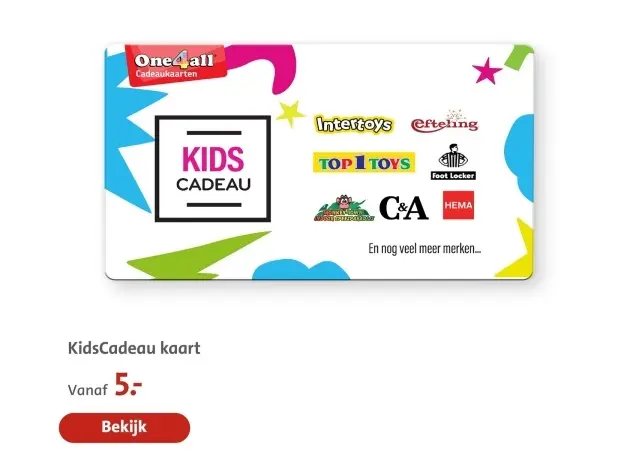 Aanbieding: KidsCadeau kaart
