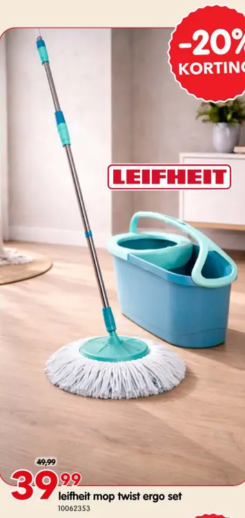 Promotie: mop twist ergo set