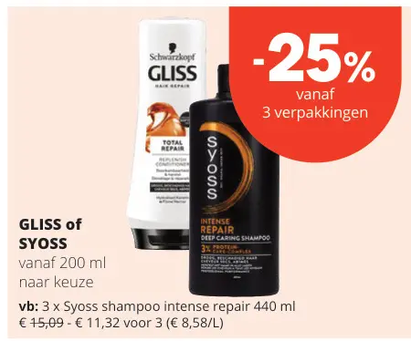 Promotie: Gliss or Syoss