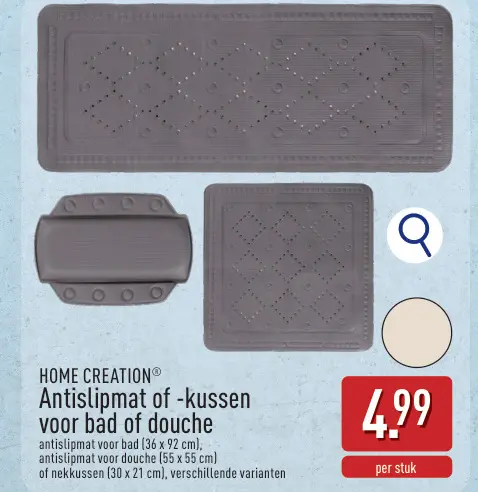 Promotie: Antislipmat of -kussen voor bad of douche