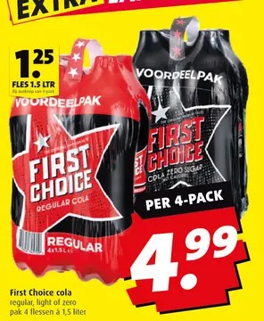 Aanbieding: First Choice cola