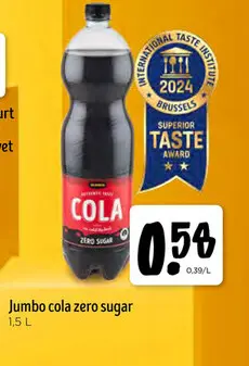 Promotie: Cola zero sugar