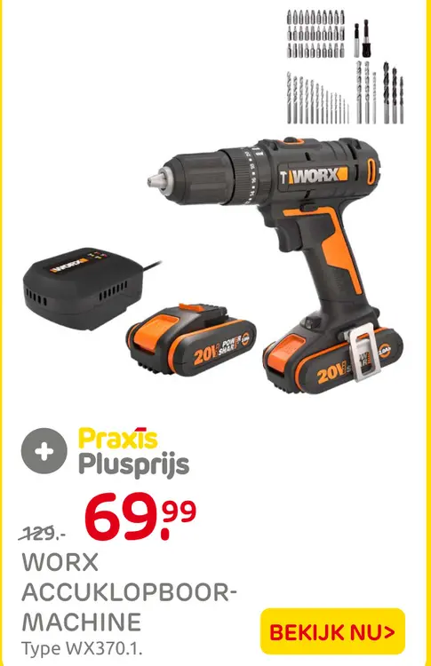 Aanbieding: Accuklopboor-machine