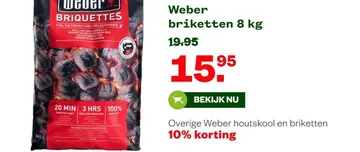 Aanbieding: Weber briketten