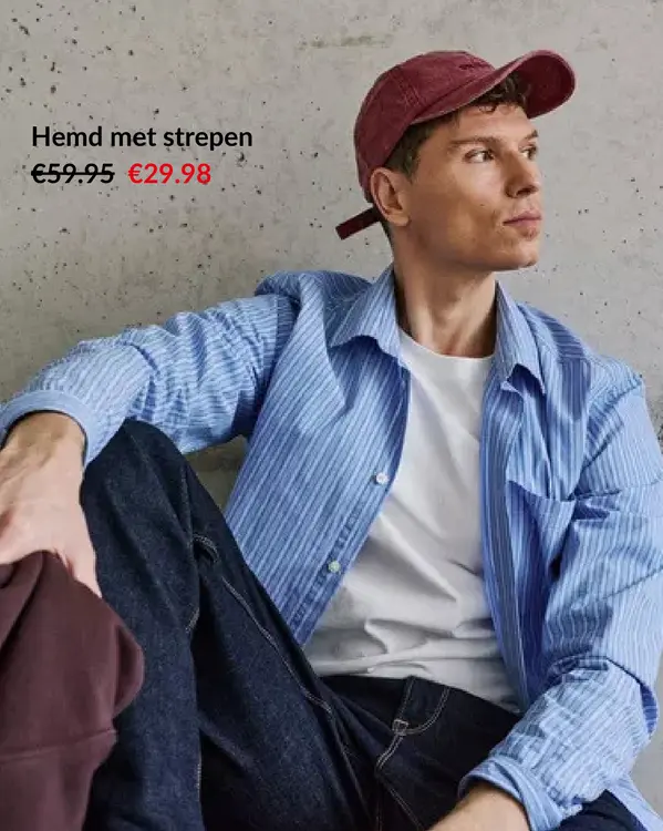 Promotie: Hemd met strepen