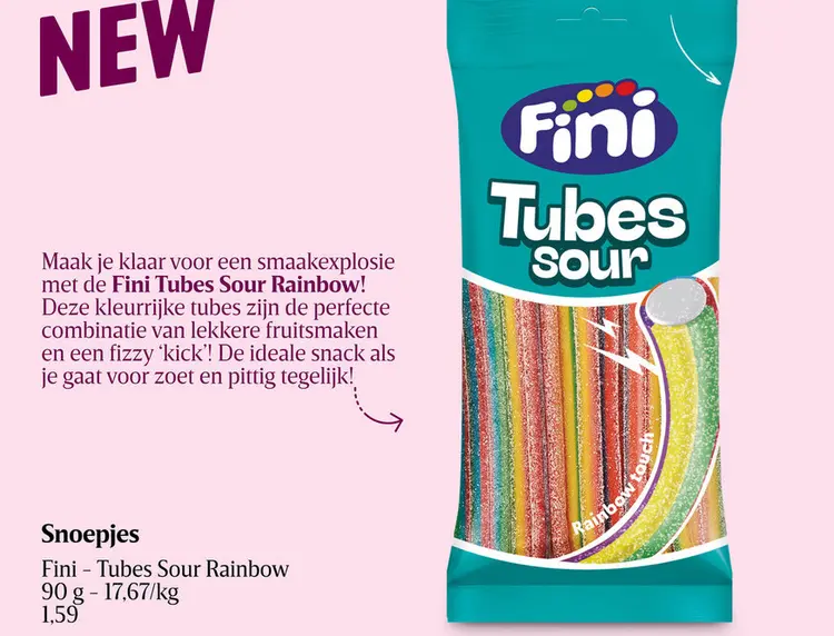 Promotie: Tubes Sour Rainbow