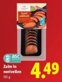 Aanbieding: Zalm in norivellen