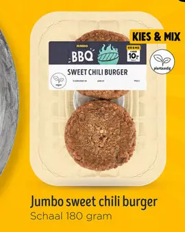 Aanbieding: Jumbo sweet chili burger