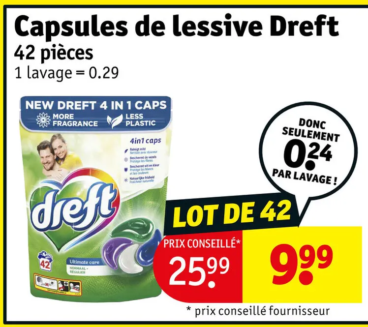 Offre: Capsules de lessive