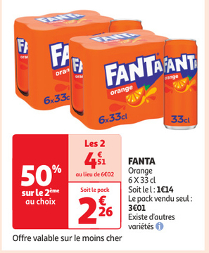 Aanbieding: FANTA Orange