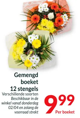 Promotie: Gemengd boeket