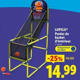 Offre: Panier de basket d'intérieur