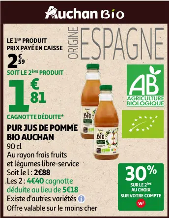 Promotie: Pur jus de pomme