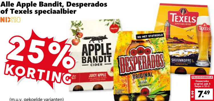 Aanbieding: Apple Bandit, Desperados of Texels speciaalbier