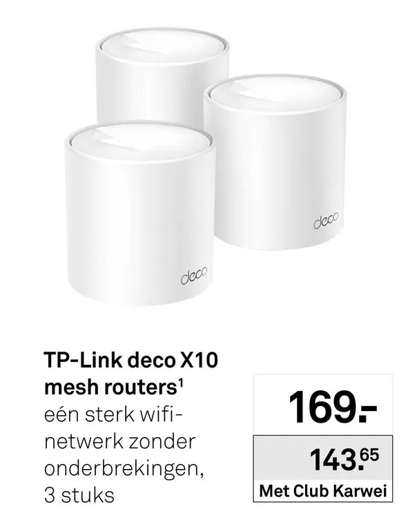 Aanbieding: Deco X10 mesh routers