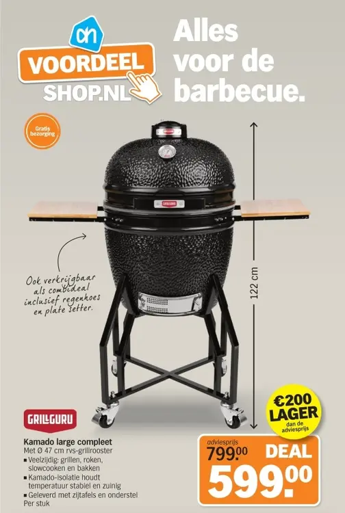 Aanbieding: Kamado large compleet