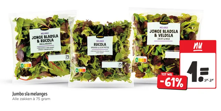 Aanbieding: Jumbo sla melanges