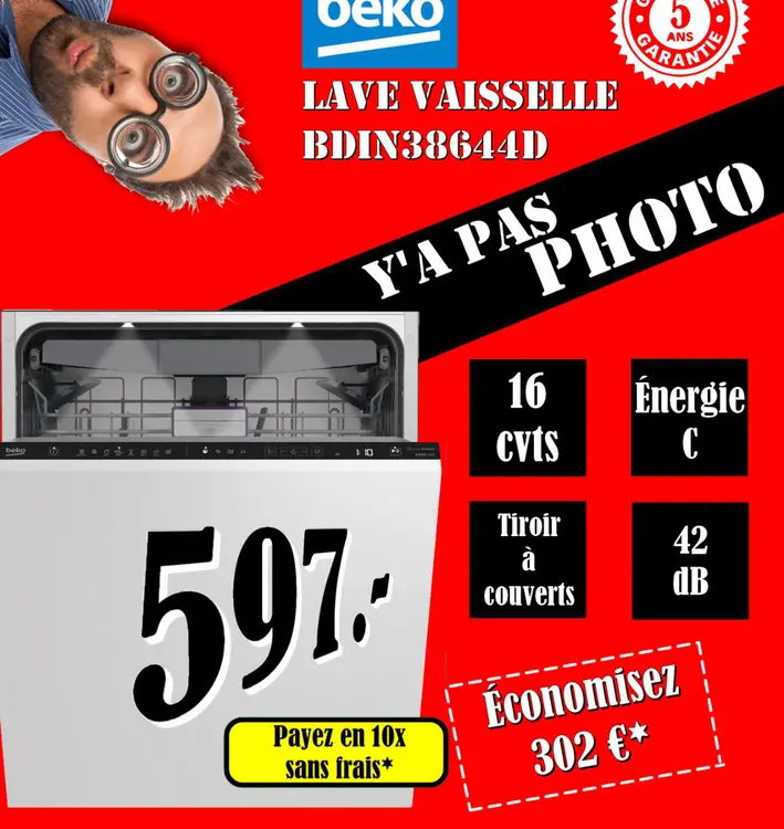 Offre: Lave-vaisselle Beko