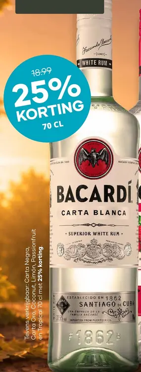 Aanbieding: Bacardí Carta Blanca