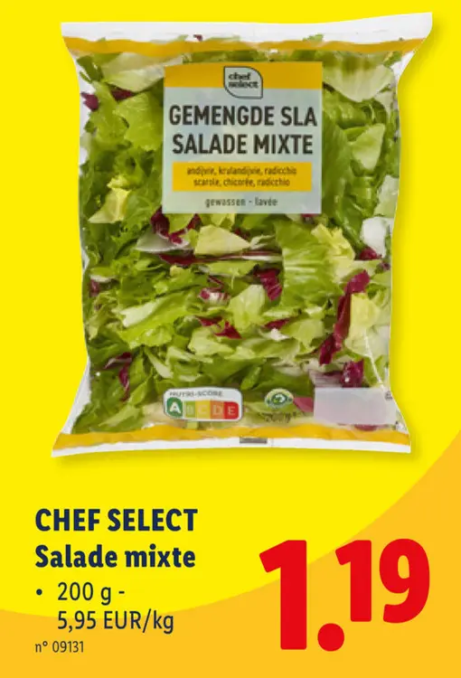 Offre: Gemengde sla salade mixte