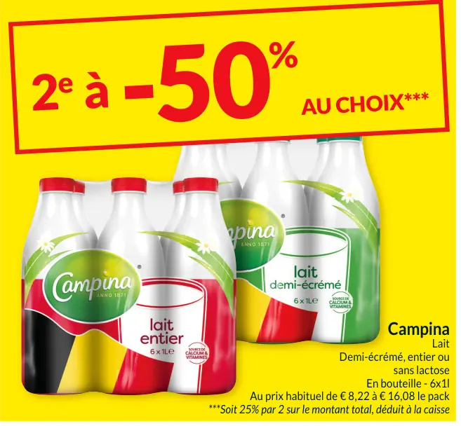 Offre: Lait Campina