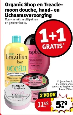 Promotie: Douche, hand- en lichaamsverzorging