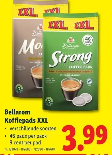 Promotie: Koffiepads XXL