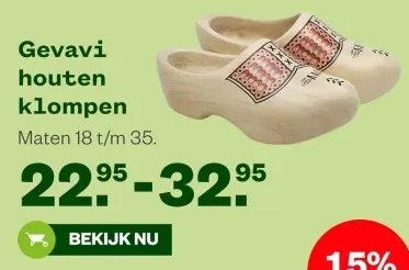 Aanbieding: Houten klompen