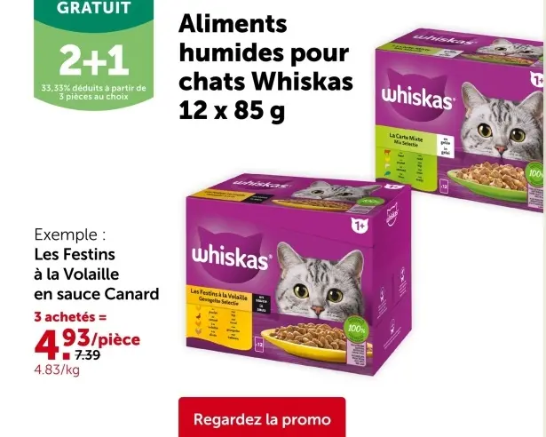 Offre: Aliments humides pour chats