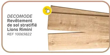 Offre: Parquet stratifié decomode lions rimini 4 côtés rainure en v 8mm 1.995m²