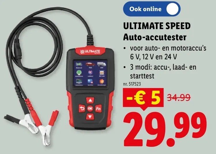Promotie: Auto-accutester
