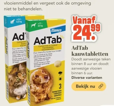 Aanbieding: AdTab kauwtabletten