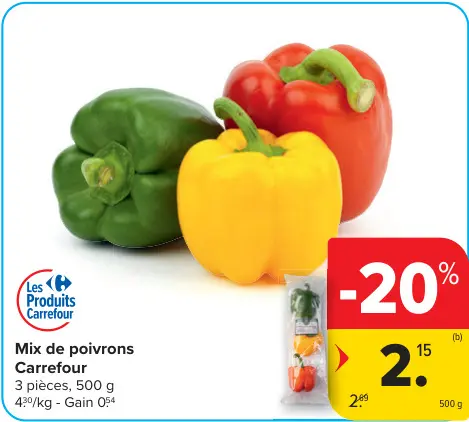 Offre: Mix de poivrons