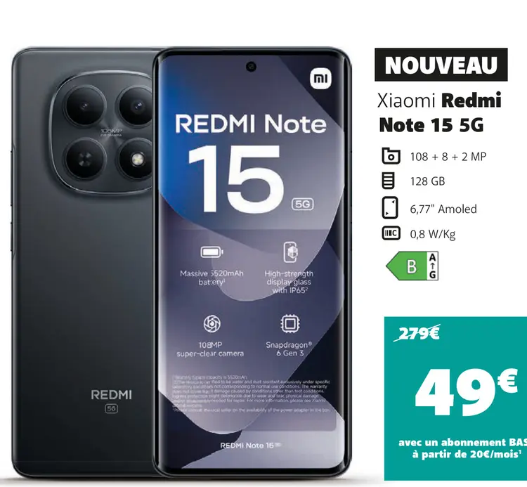 Offre: Redmi Note 15 5G