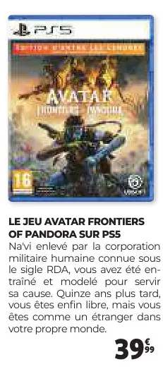 Aanbieding: Avatar frontiers of pandora sur ps5