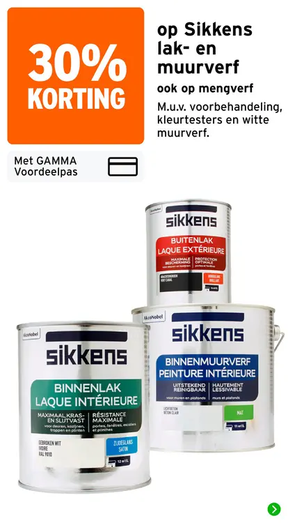 Aanbieding: Lak- en muurverf