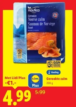 Aanbieding: Gerookte Noorse zalm