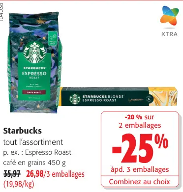 Offre: Espresso Roast café en grains